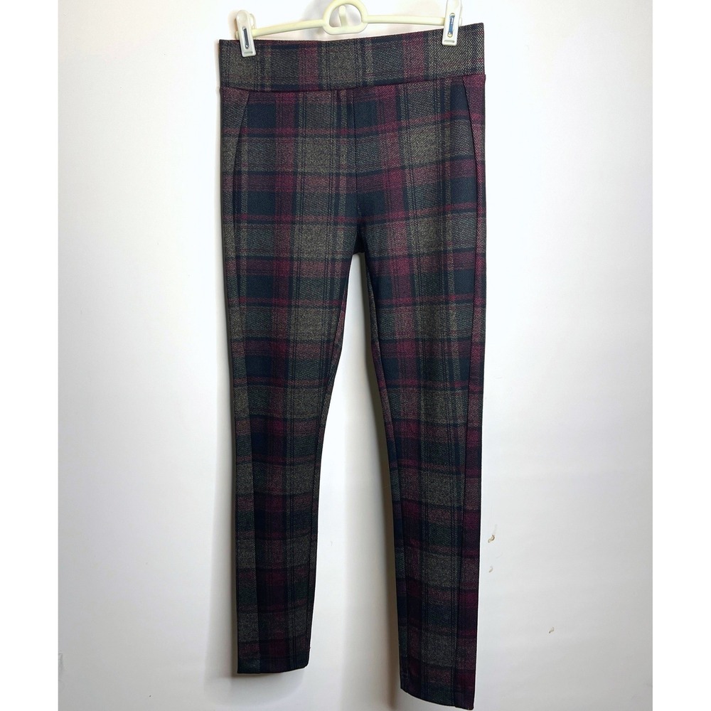 Ann Taylor Factory Plaid Skinny Dress Pants Preppy Dark Academia